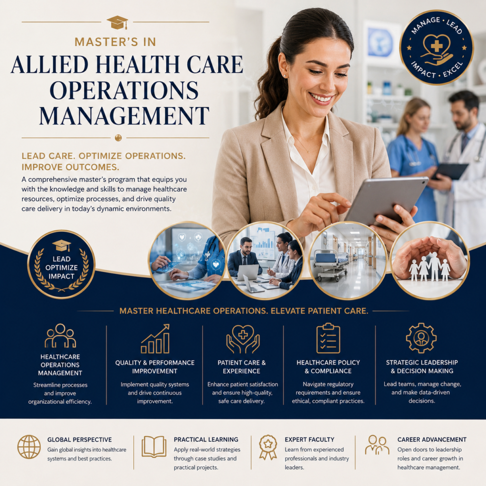 Master’s in Allied Health Care Operations Management